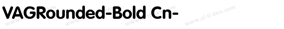 VAGRounded-Bold Cn字体转换